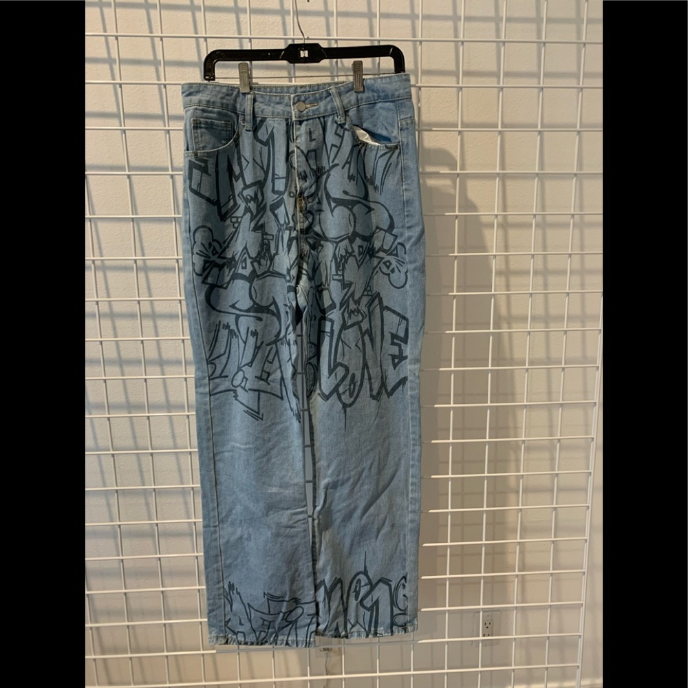 SHEIN DENIM JEAN SIZE LARGE WORN ONCE